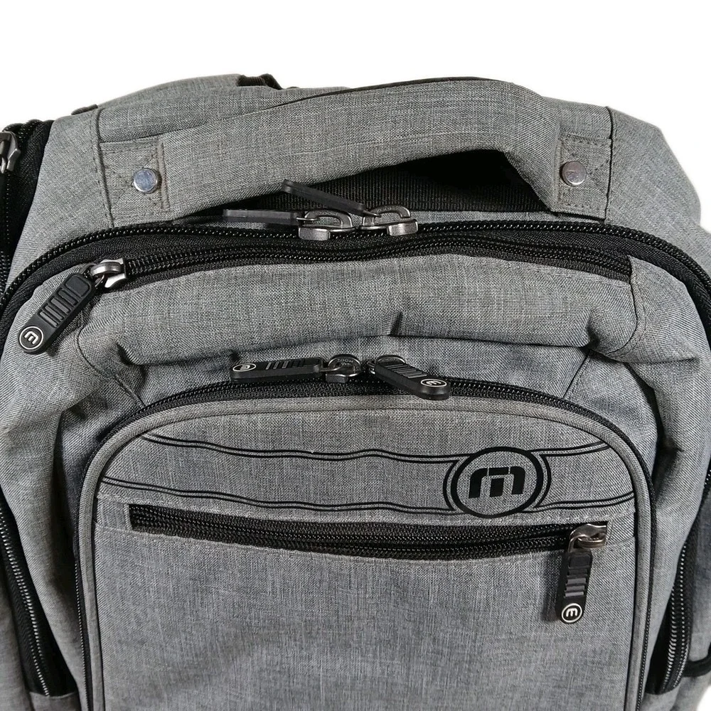 Travis Mathew The Go Laptop Backpack Gray Fleece Lined 12.5